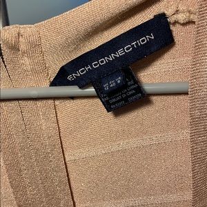 Light pink bandeau cocktail dress